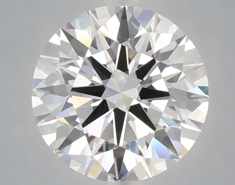 3.04 carat round lab grown diamond E color VVS2 clarity