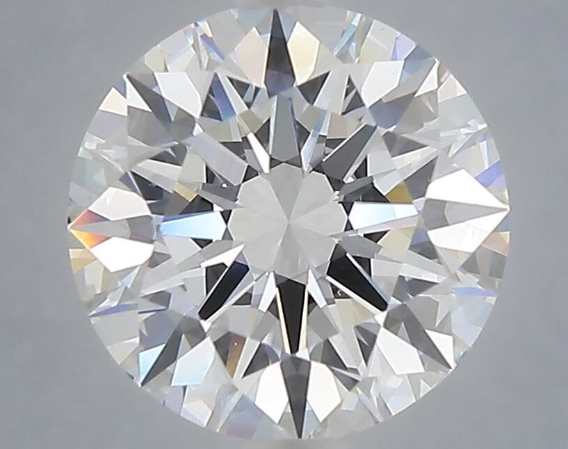 3.02 carat round lab grown diamond E color VVS2 clarity
