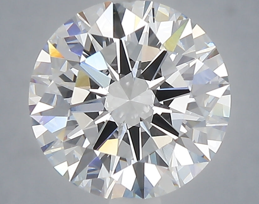 3.06 carat round lab grown diamond E color VVS2 clarity