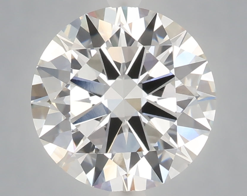 3.02 carat round lab grown diamond E color VVS2 clarity