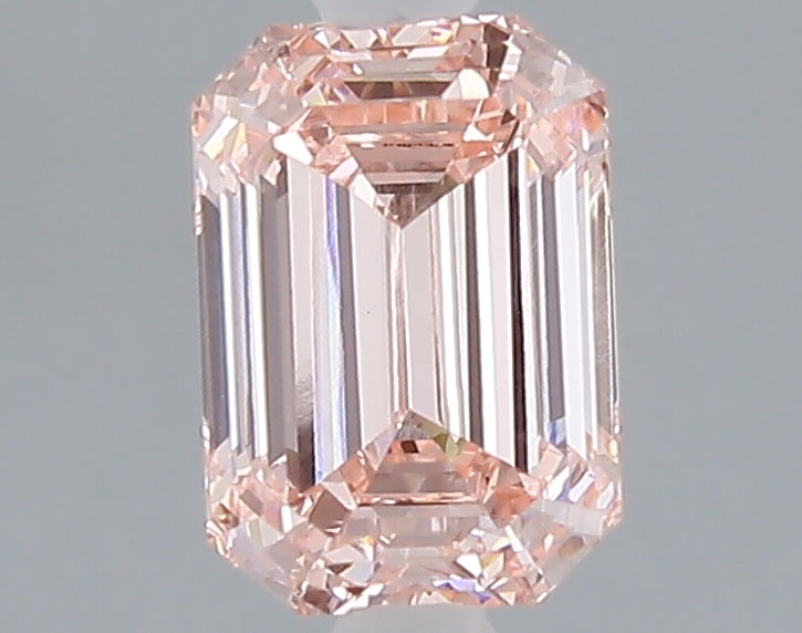 1.59 carat fancy vivid pink emerald lab grown diamond VS1 clarity
