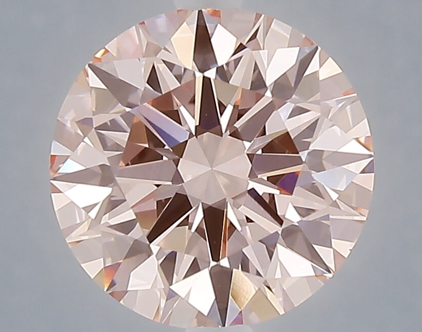 3.00 carat fancy intense pink round lab grown diamond VVS2 clarity