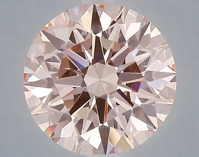 3.00 carat fancy intense pink round lab grown diamond VVS2 clarity
