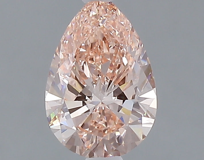 1.02 carat fancy vivid pink pear lab grown diamond VVS2 clarity