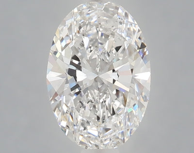 1.07 carat oval lab grown diamond D color VVS2 clarity