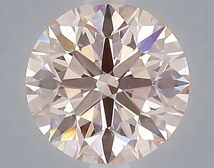 2.02 carat fancy intense pink round lab grown diamond VVS1 clarity