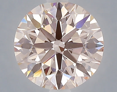 2.02 carat fancy intense pink round lab grown diamond VVS1 clarity
