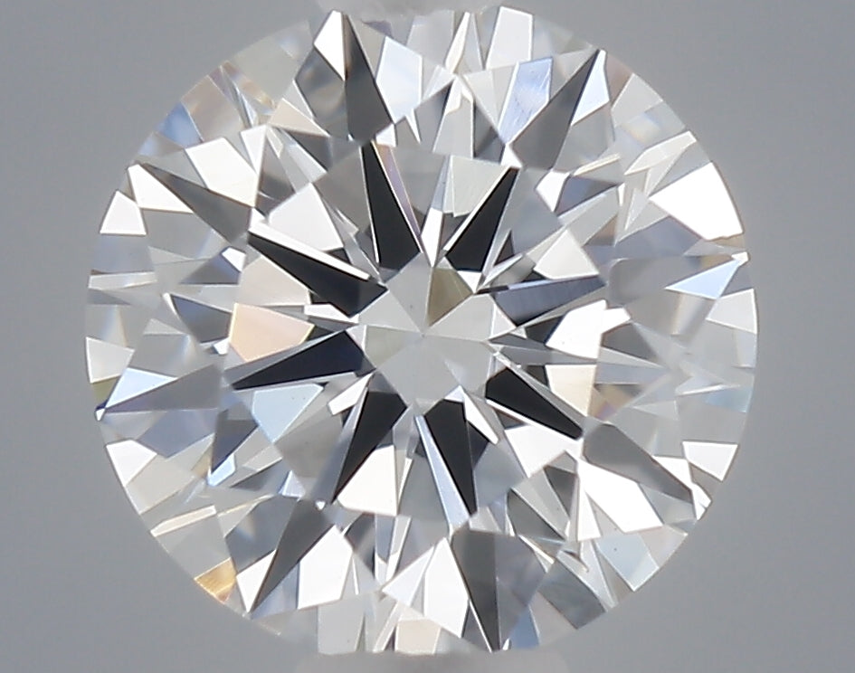 0.54 carat round lab grown diamond D color VVS2 clarity