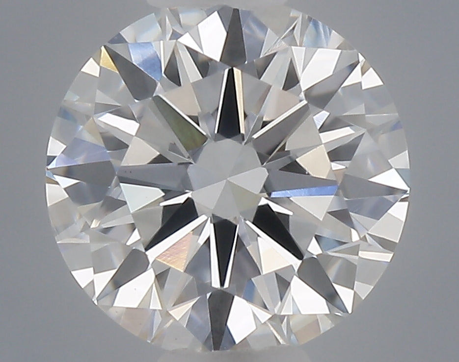 0.54 carat round lab grown diamond D color VVS2 clarity