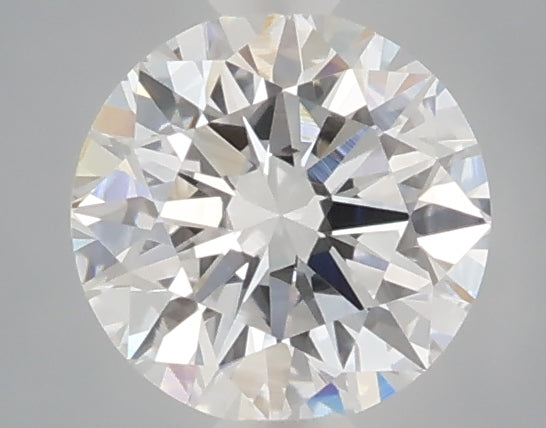 0.54 carat round lab grown diamond D color VVS2 clarity