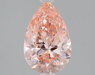 1.54 carat fancy vivid pink pear lab grown diamond VS2 clarity