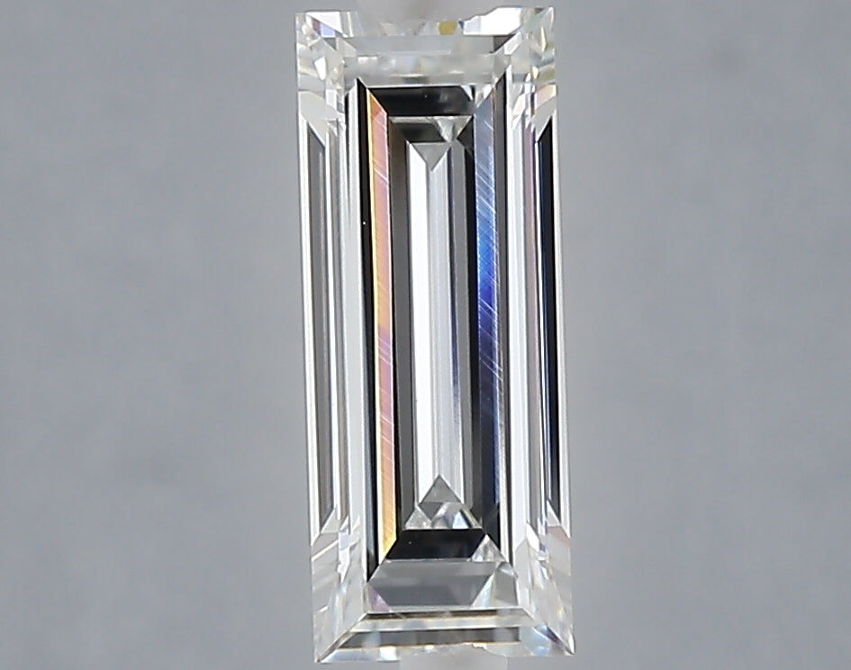 1.04 carat baguette lab grown diamond E color VVS2 clarity
