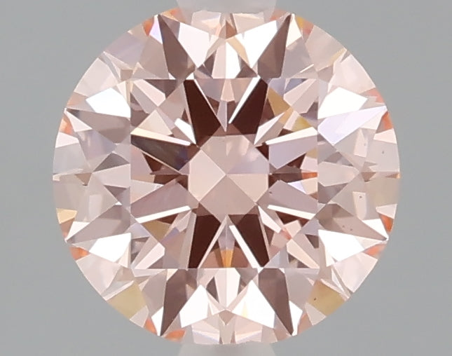 1.58 carat fancy vivid pink round lab grown diamond VS1 clarity