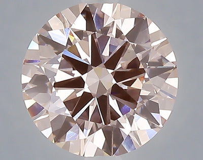 2.00 carat fancy vivid pink round lab grown diamond VVS2 clarity