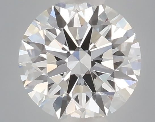 0.34 carat round lab grown diamond D color VVS2 clarity