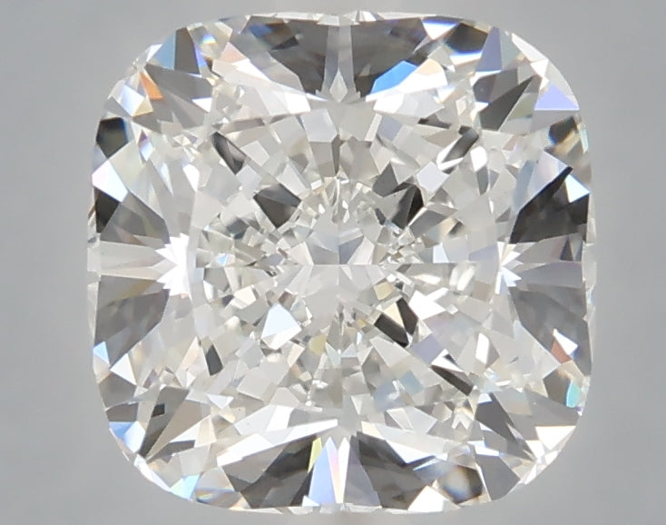 3.19 carat cushion lab grown diamond F color VVS2 clarity