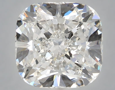 3.19 carat cushion lab grown diamond F color VVS2 clarity
