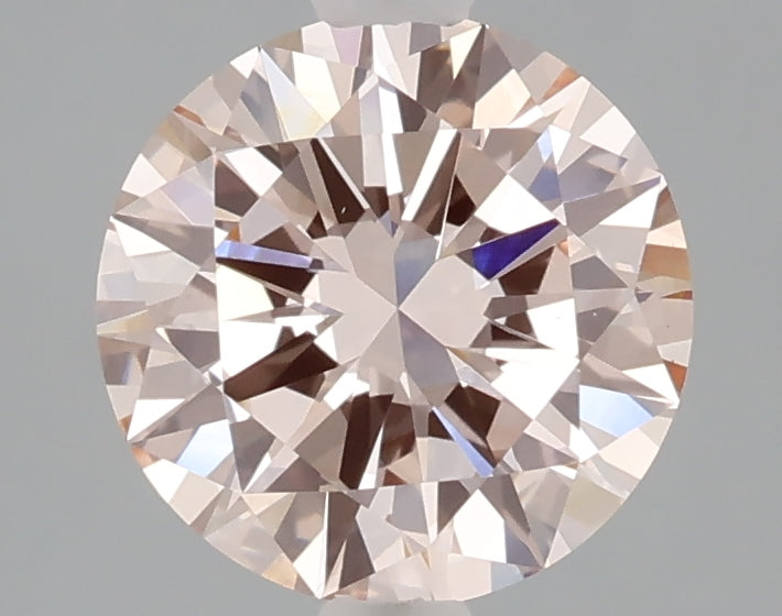 2.00 carat fancy intense pink round lab grown diamond VS1 clarity