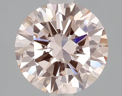 2.00 carat fancy intense pink round lab grown diamond VS1 clarity