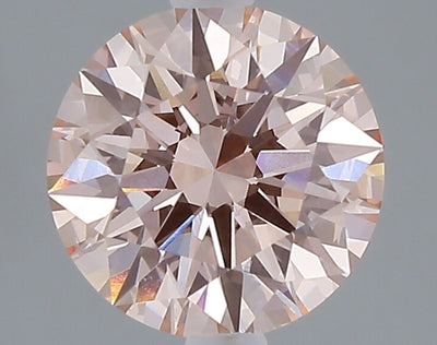 2.02 carat fancy intense pink round lab grown diamond VVS2 clarity