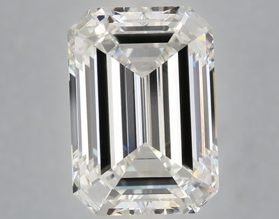 6.06 carat emerald lab grown diamond F color VVS2 clarity