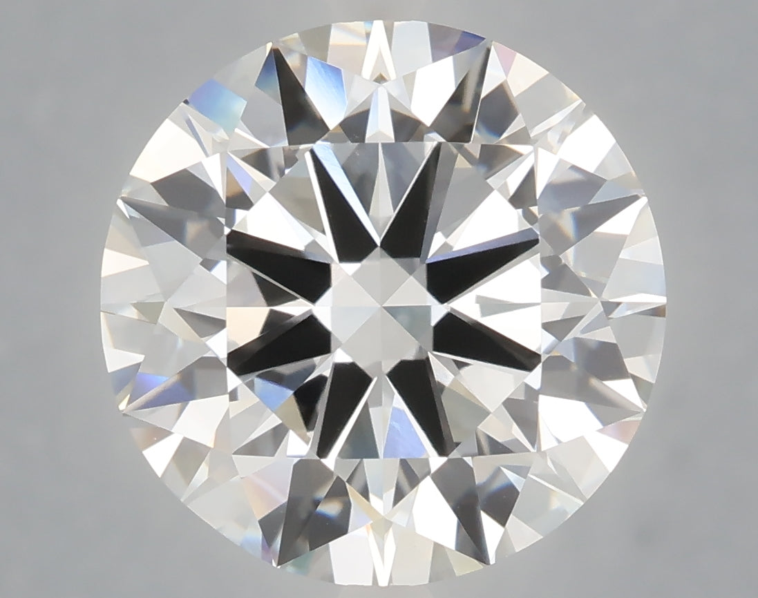 7.08 carat round lab grown diamond F color VVS2 clarity