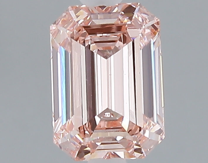 1.56 carat fancy intense pink emerald lab grown diamond VVS2 clarity