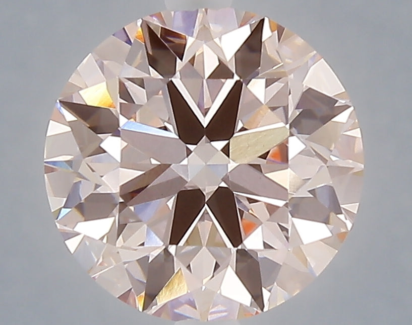 3.03 carat fancy intense pink round lab grown diamond VVS2 clarity