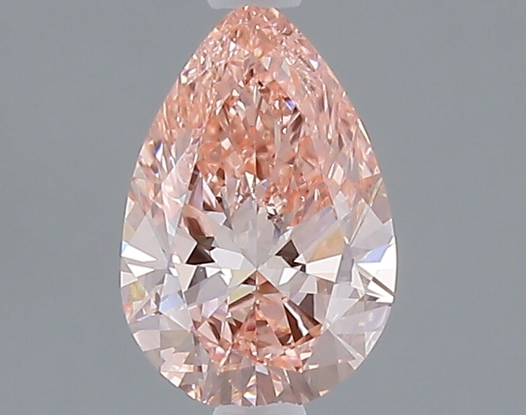 1.03 carat fancy vivid pink pear lab grown diamond VVS2 clarity