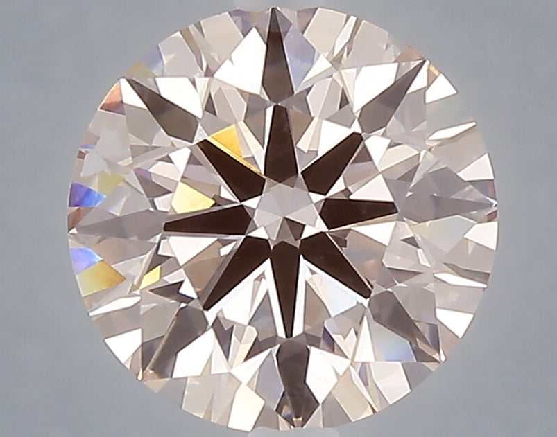 2.76 carat fancy intense pink round lab grown diamond VVS2 clarity
