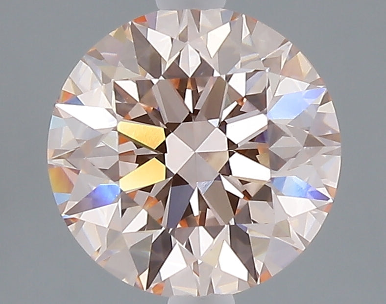 2.54 carat fancy intense pink round lab grown diamond VVS2 clarity
