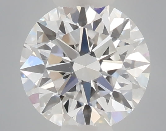 0.34 carat round lab grown diamond D color VVS2 clarity