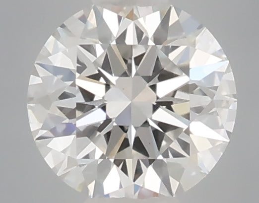 0.34 carat round lab grown diamond D color VVS2 clarity