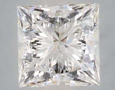 2.57 carat princess lab grown diamond E color VVS2 clarity