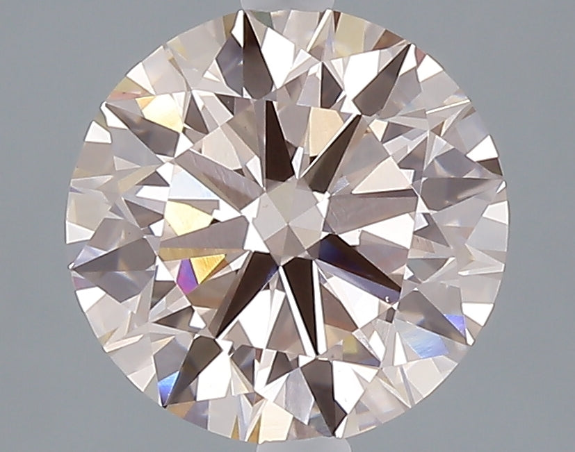 3.00 carat fancy intense pink round lab grown diamond VS1 clarity