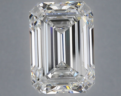 6.35 carat emerald lab grown diamond E color VVS2 clarity