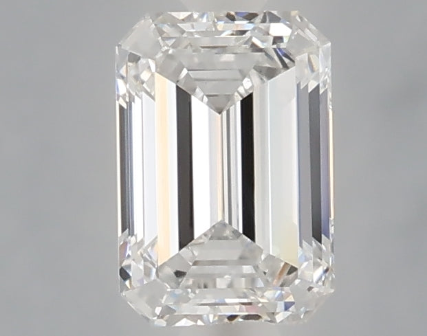 1.04 carat emerald lab grown diamond E color VVS2 clarity
