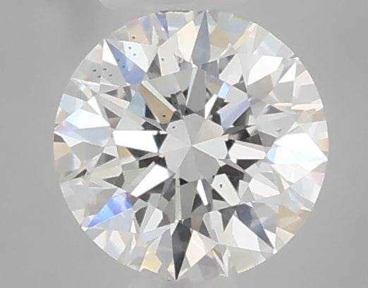 0.34 carat round lab grown diamond D color SI1 clarity