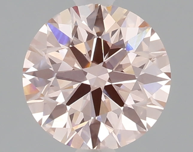 1.56 carat fancy intense pink round lab grown diamond VVS2 clarity