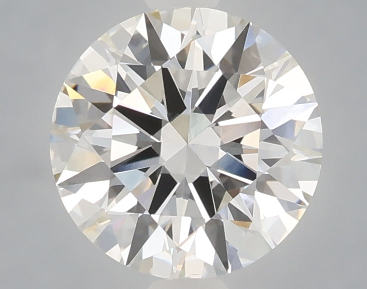 2.07 carat round lab grown diamond F color VVS2 clarity