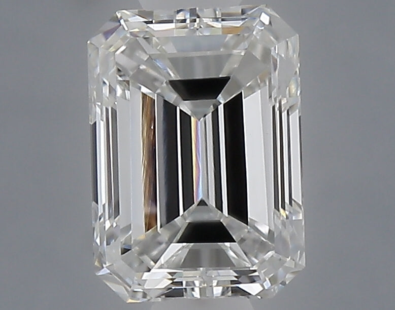 1.07 carat emerald lab grown diamond E color VVS1 clarity