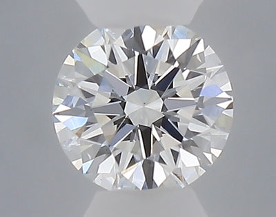 0.24 carat round lab grown diamond D color VS1 clarity