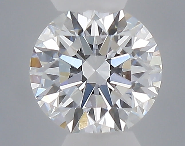 0.32 carat round lab grown diamond D color VVS1 clarity