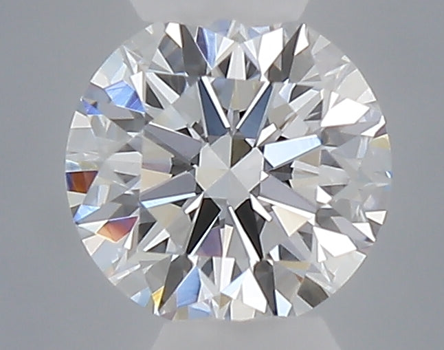 0.34 carat round lab grown diamond D color VVS2 clarity