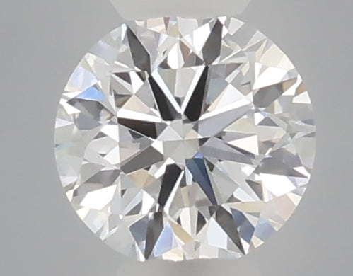 0.24 carat round lab grown diamond D color VVS2 clarity
