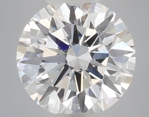 0.25 carat round lab grown diamond D color VVS2 clarity