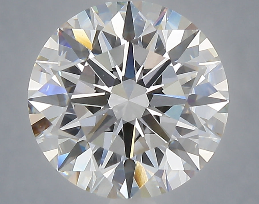 4.06 carat round lab grown diamond E color VVS2 clarity