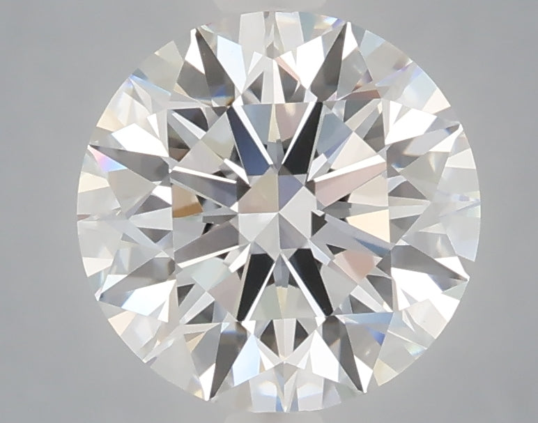 2.52 carat round lab grown diamond E color VVS2 clarity