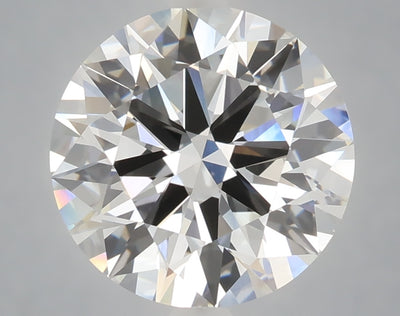 4.01 carat round lab grown diamond F color VVS2 clarity