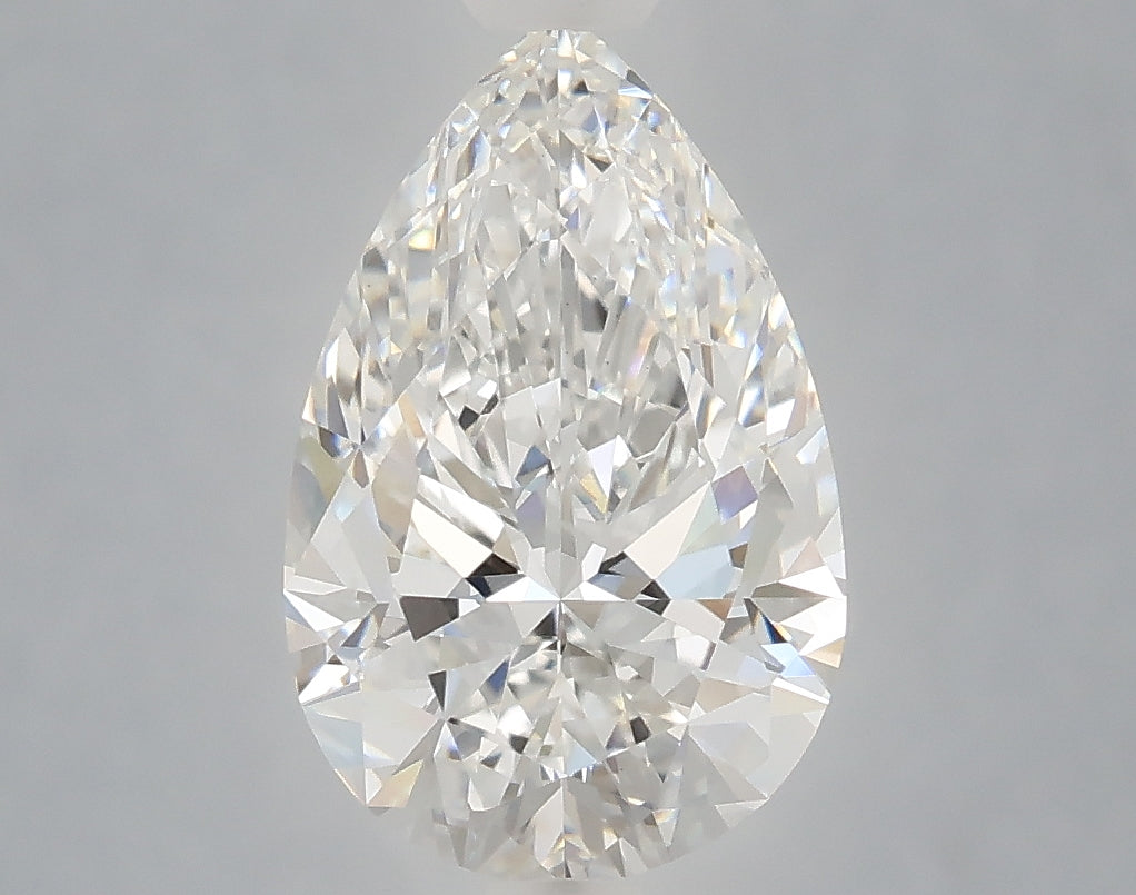 2.51 carat pear lab grown diamond E color VVS2 clarity